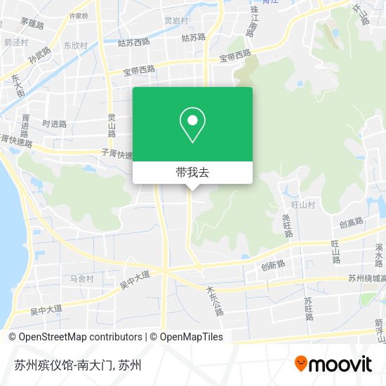 苏州殡仪馆-南大门地图