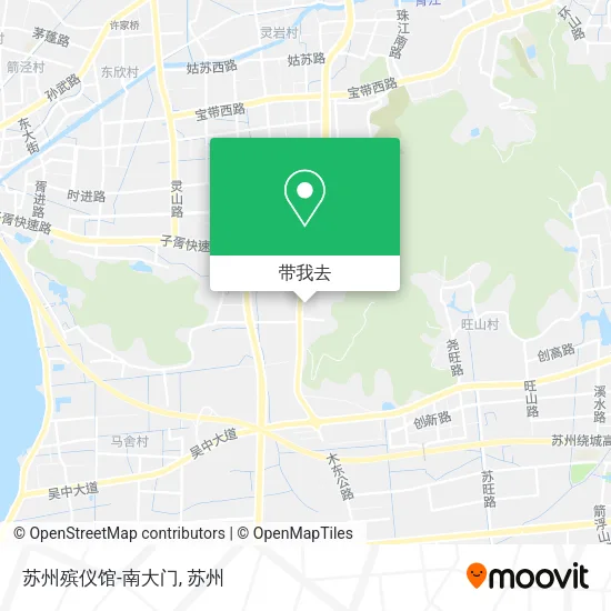 苏州殡仪馆-南大门地图