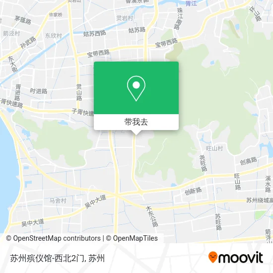 苏州殡仪馆-西北2门地图
