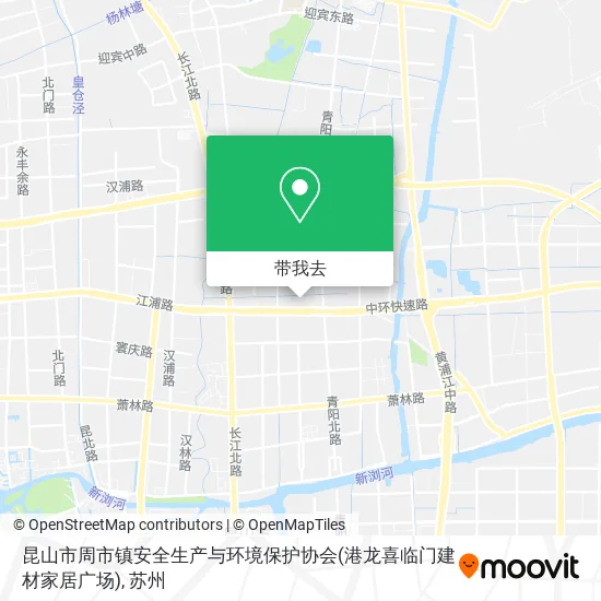 昆山市周市镇安全生产与环境保护协会(港龙喜临门建材家居广场)地图