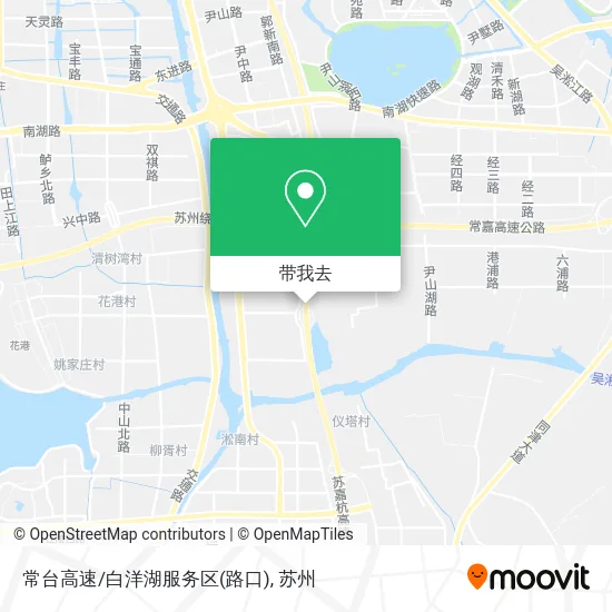 常台高速/白洋湖服务区(路口)地图