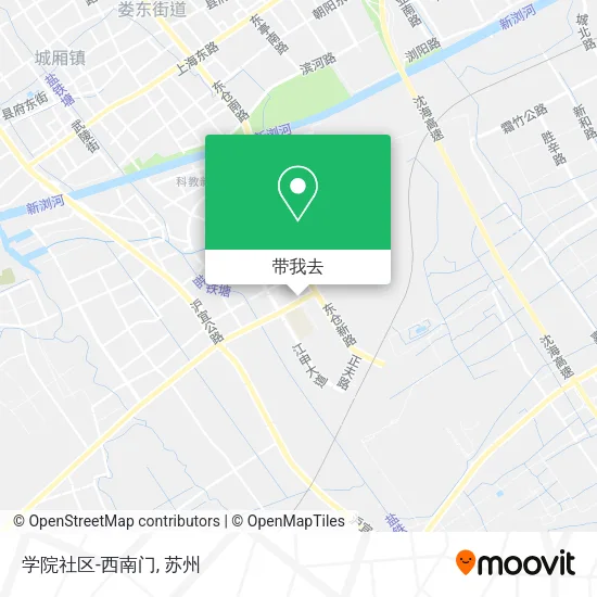 学院社区-西南门地图