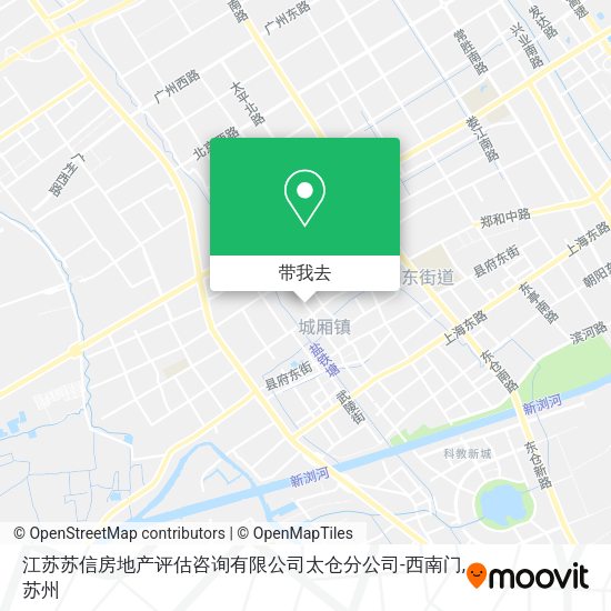 江苏苏信房地产评估咨询有限公司太仓分公司-西南门地图