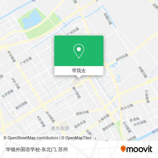 华顿外国语学校-东北门地图