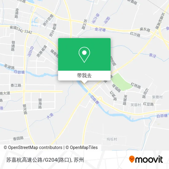 苏嘉杭高速公路/G204(路口)地图