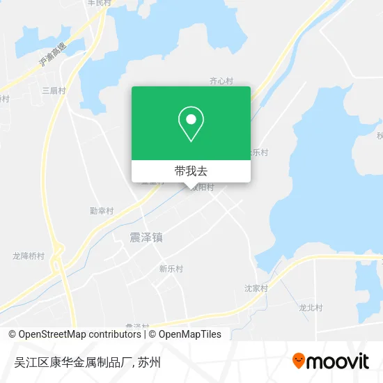 吴江区康华金属制品厂地图