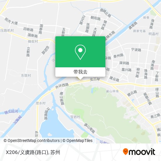 X206/义虞路(路口)地图