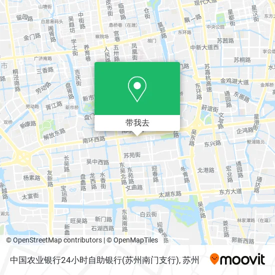 中国农业银行24小时自助银行(苏州南门支行)地图