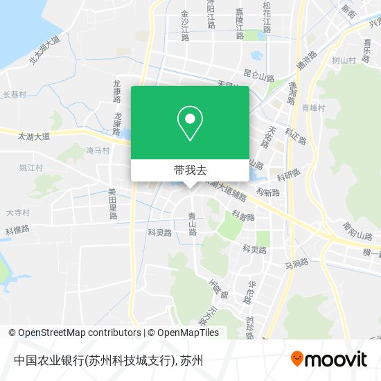 中国农业银行(苏州科技城支行)地图
