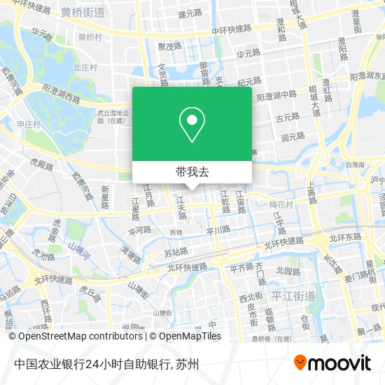 中国农业银行24小时自助银行地图