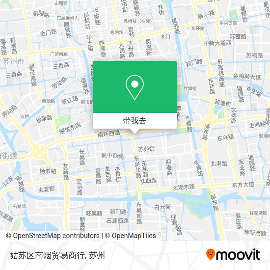 姑苏区南烟贸易商行地图