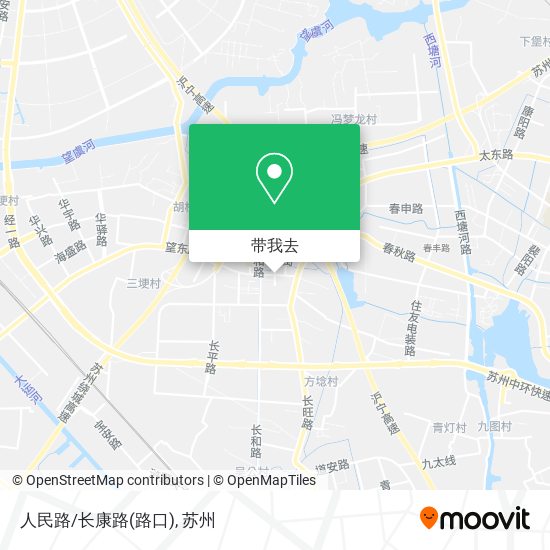 人民路/长康路(路口)地图