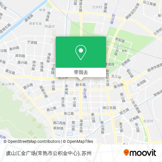 虞山汇金广场(常熟市公积金中心)地图