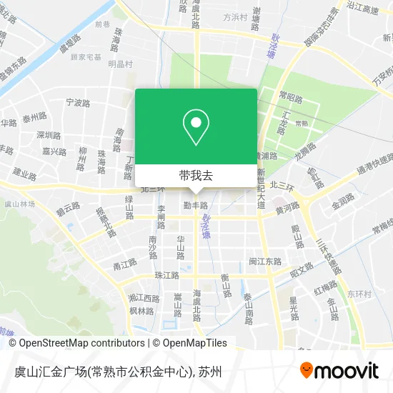 虞山汇金广场(常熟市公积金中心)地图