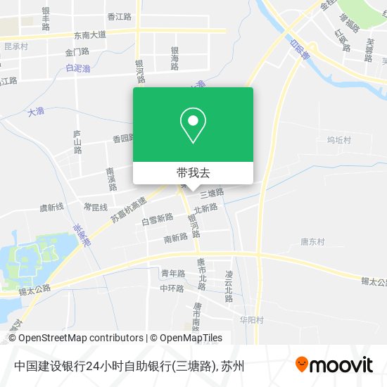 中国建设银行24小时自助银行(三塘路)地图
