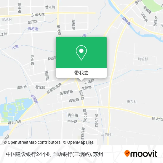 中国建设银行24小时自助银行(三塘路)地图
