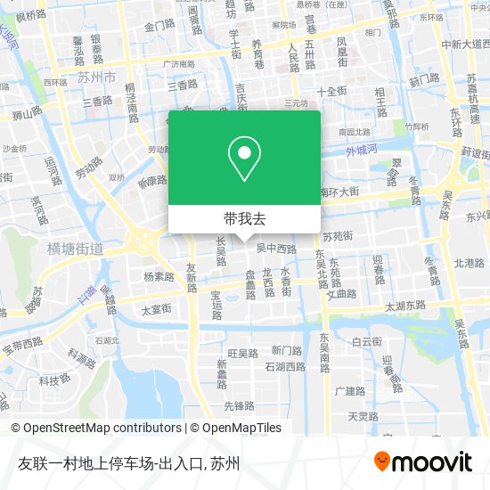 友联一村地上停车场-出入口地图