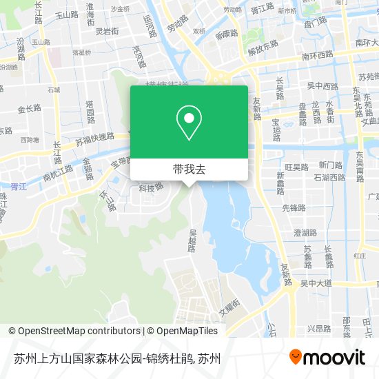 苏州上方山国家森林公园-锦绣杜鹃地图