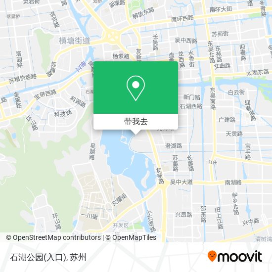 石湖公园(入口)地图