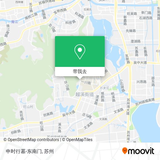 申时行墓-东南门地图