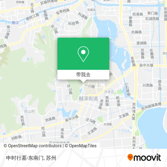申时行墓-东南门地图
