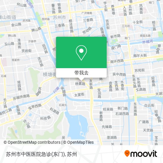 苏州市中医医院急诊(东门)地图