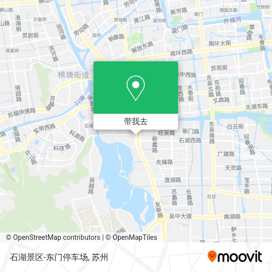 石湖景区-东门停车场地图
