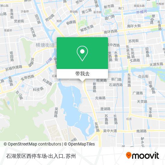 石湖景区西停车场-出入口地图