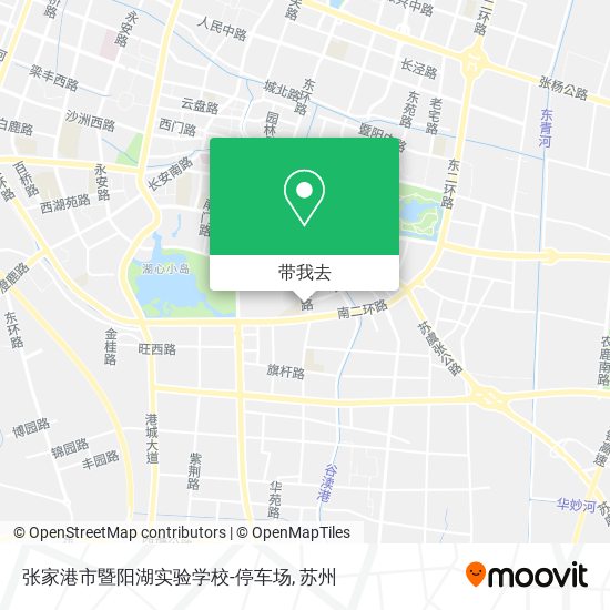 张家港市暨阳湖实验学校-停车场地图