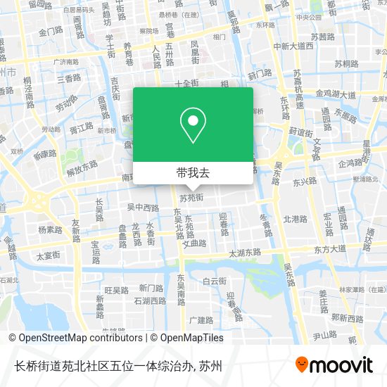 长桥街道苑北社区五位一体综治办地图