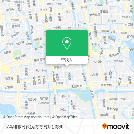 宝岛粗粮时代(姑苏苏苑店)地图