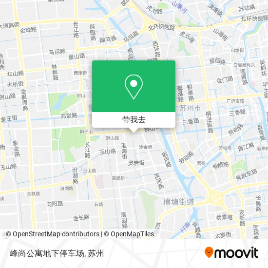 峰尚公寓地下停车场地图