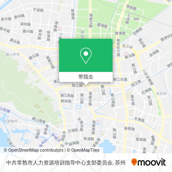 中共常熟市人力资源培训指导中心支部委员会地图