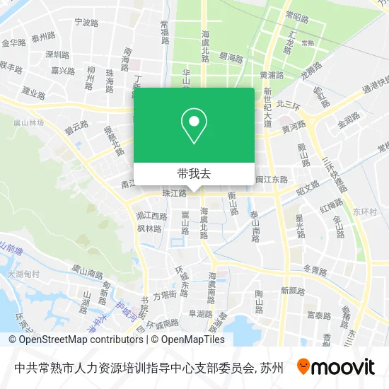 中共常熟市人力资源培训指导中心支部委员会地图