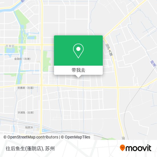 往后鱼生(蓬朗店)地图