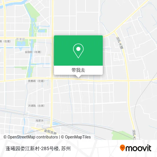 蓬曦园娄江新村-285号楼地图