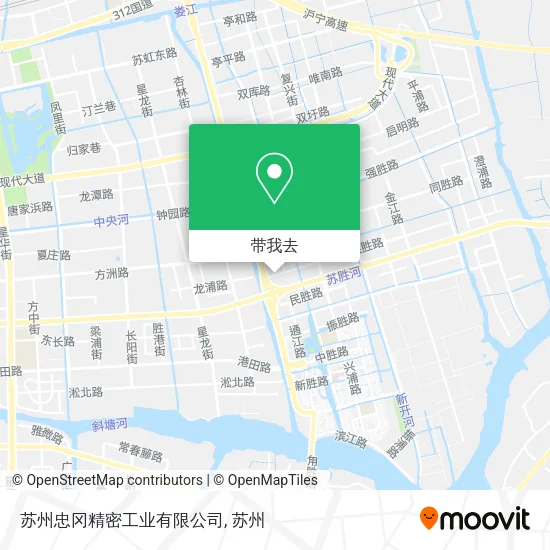 苏州忠冈精密工业有限公司地图