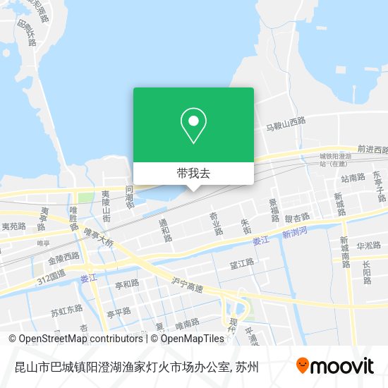 昆山市巴城镇阳澄湖渔家灯火市场办公室地图