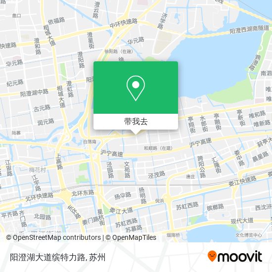 阳澄湖大道缤特力路地图