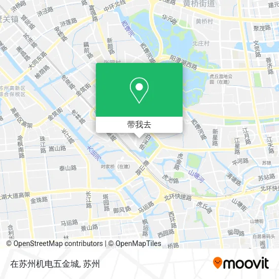 在苏州机电五金城地图