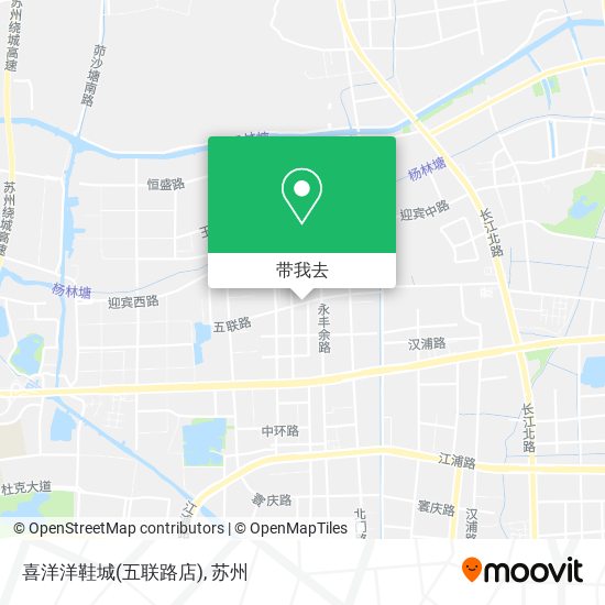 喜洋洋鞋城(五联路店)地图