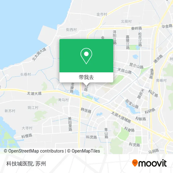 科技城医院地图