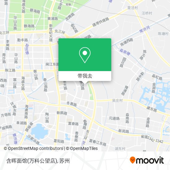 含晖面馆(万科公望店)地图