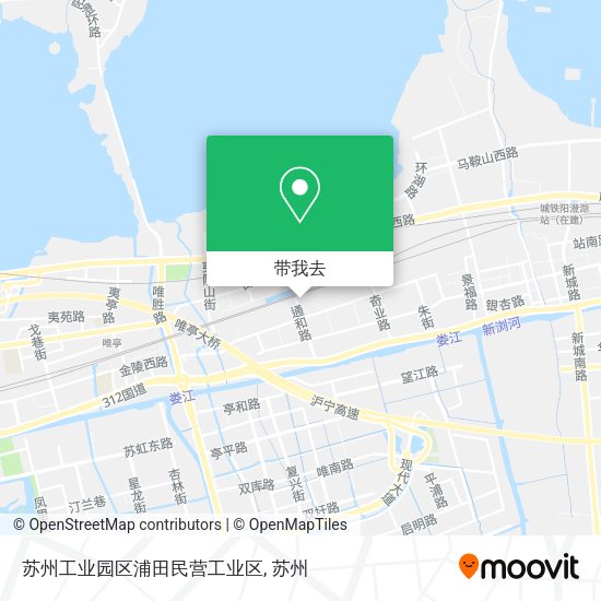 苏州工业园区浦田民营工业区地图