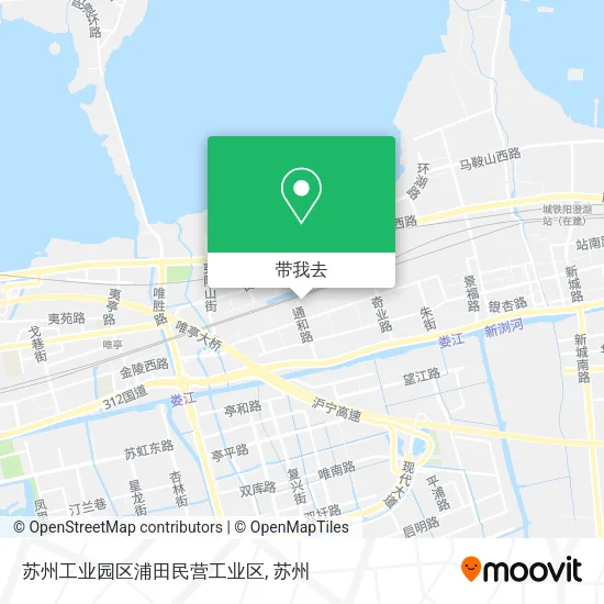 苏州工业园区浦田民营工业区地图
