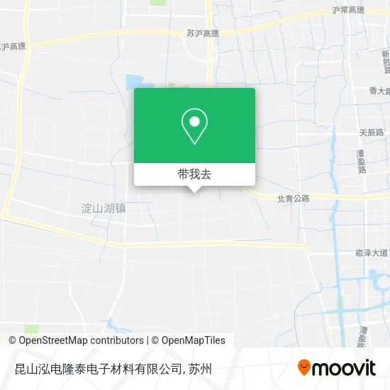 昆山泓电隆泰电子材料有限公司地图