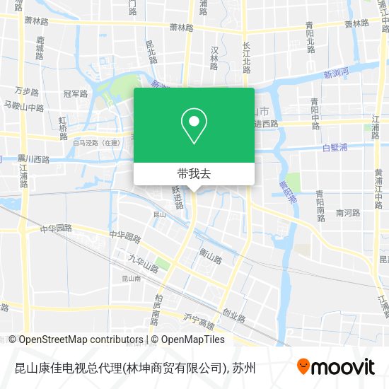 昆山康佳电视总代理(林坤商贸有限公司)地图