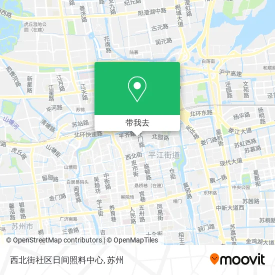 西北街社区日间照料中心地图