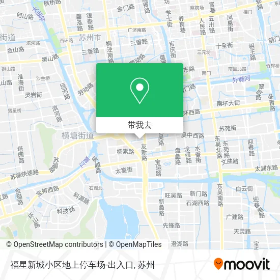 福星新城小区地上停车场-出入口地图