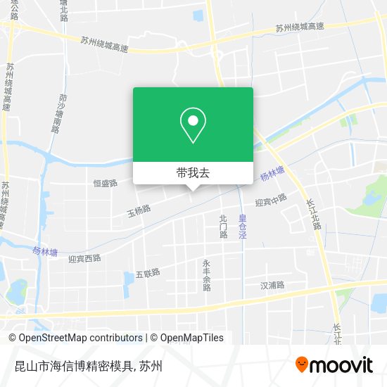 昆山市海信博精密模具地图